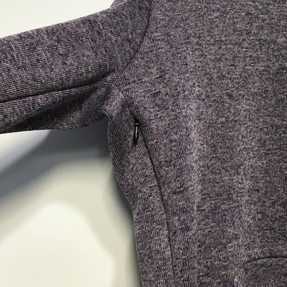 Nike Dri Fit Pullover Purple Knit Hooded Sweater Size S - Picture 14 of 14